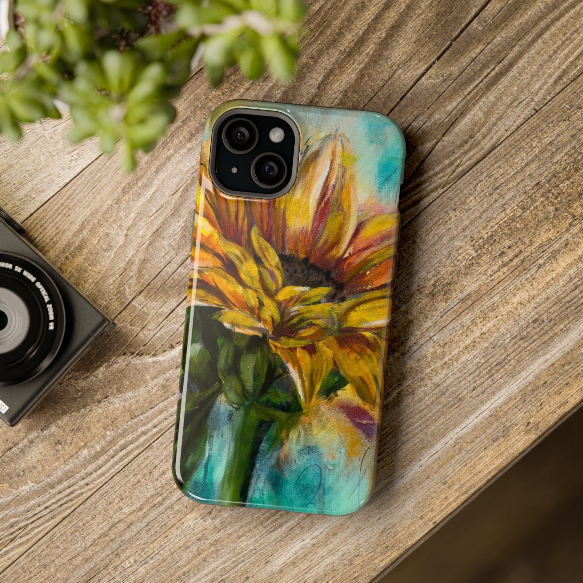 Printify Phone Case Sunflower MagSafe Tough Cases