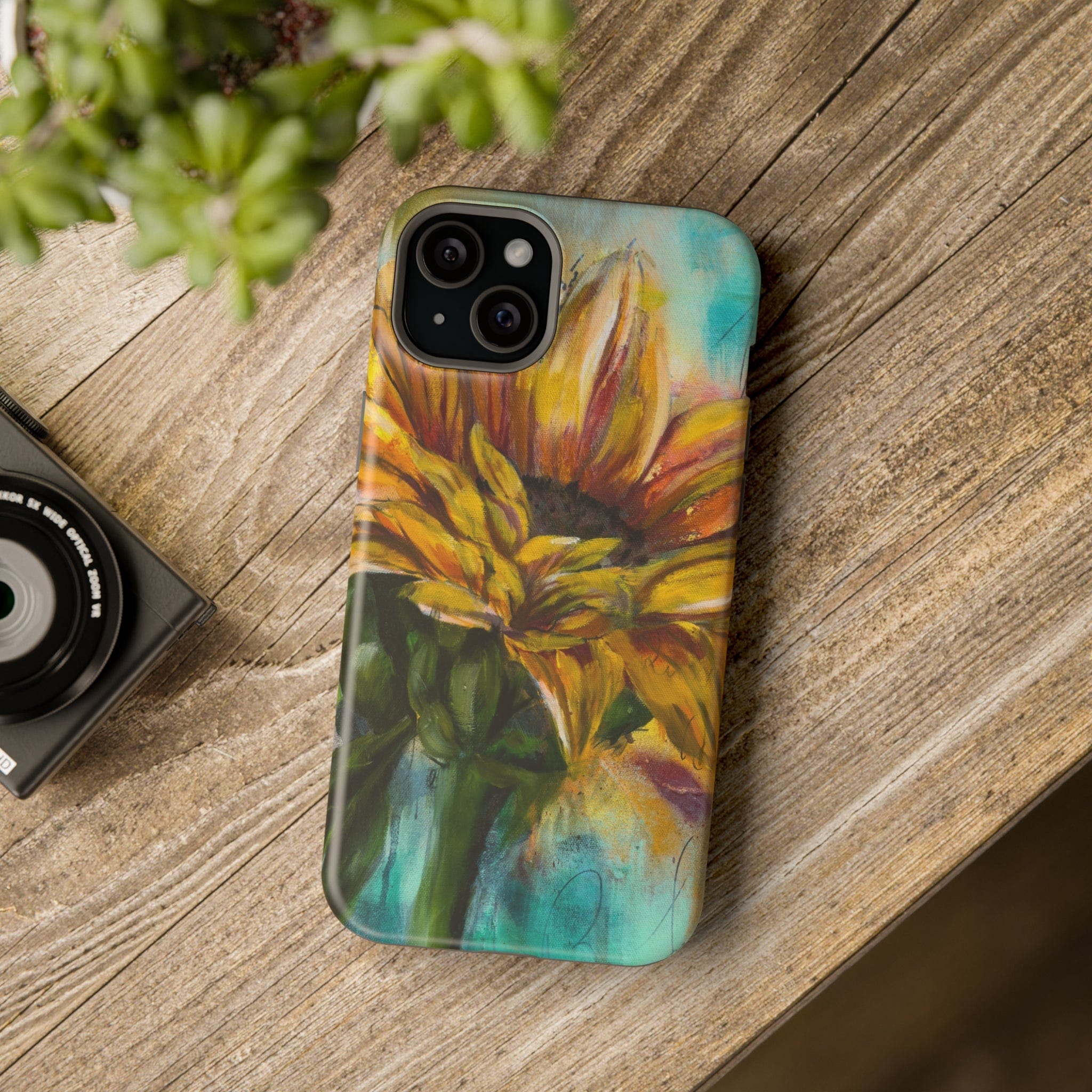 Printify Phone Case Sunflower MagSafe Tough Cases