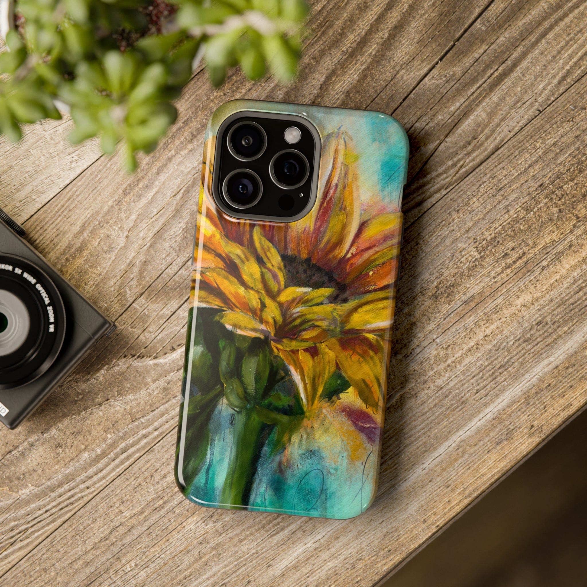 Printify Phone Case Sunflower MagSafe Tough Cases