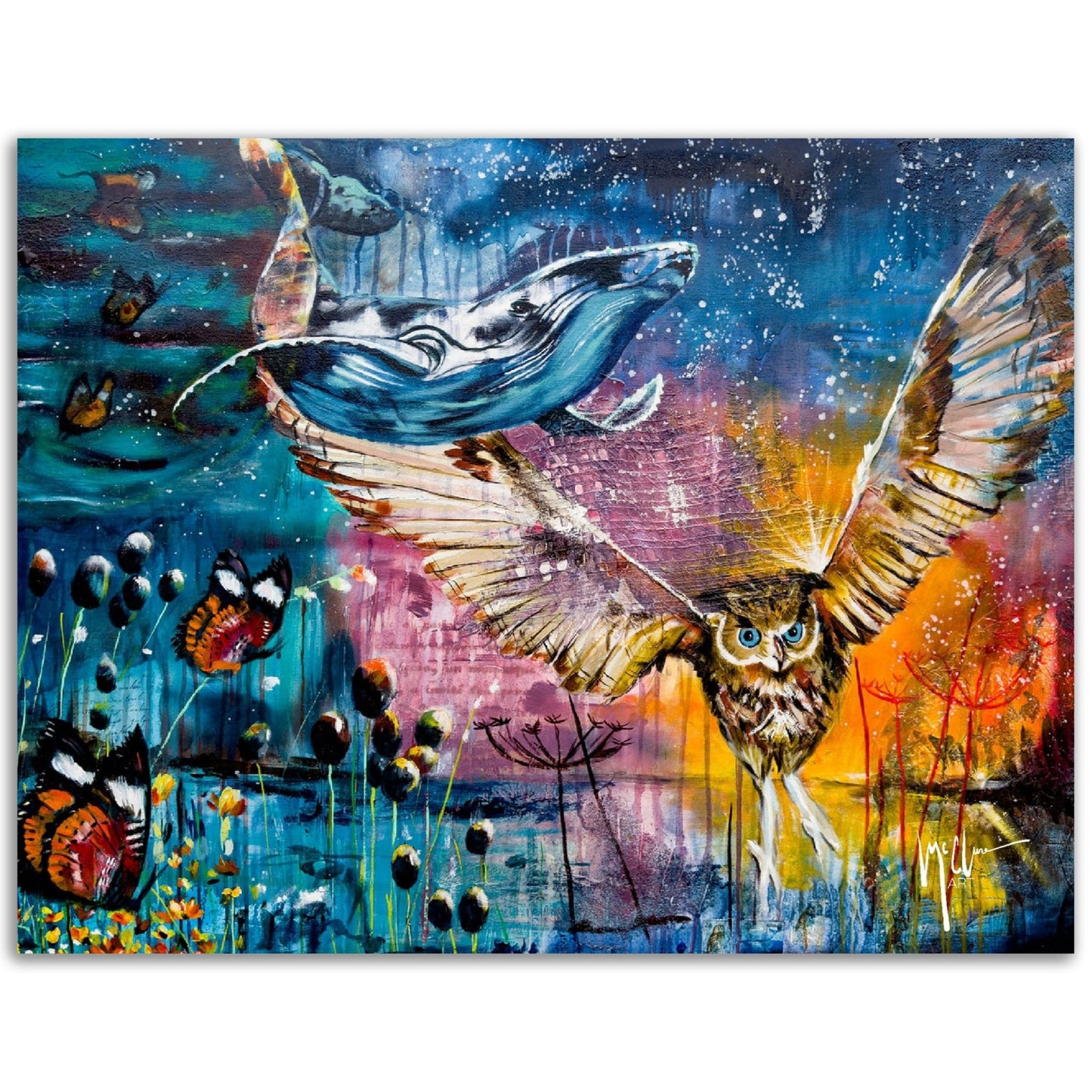 Gelato Print Material 27x35 cm / 11x14″ Night Gathering Fine Art Print
