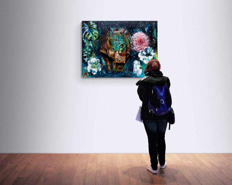 Linda McClure Art 0riginal Painting Fearless of the Dark