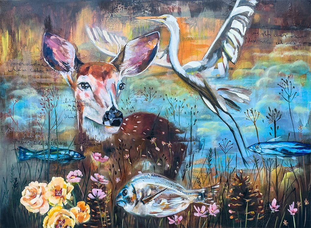Linda McClure Art 0riginal Painting Finding Joy