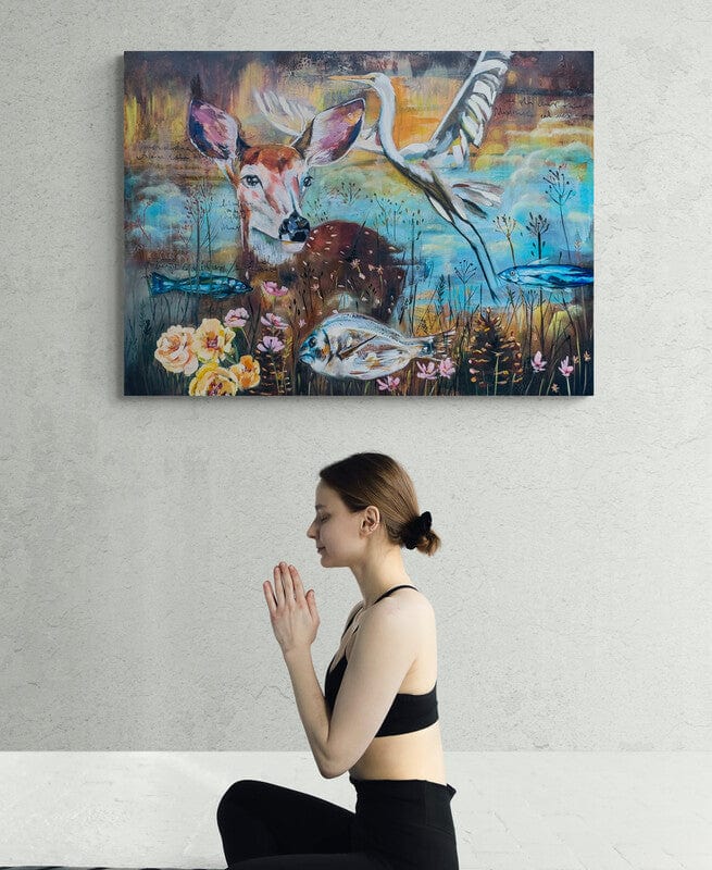 Linda McClure Art 0riginal Painting Finding Joy