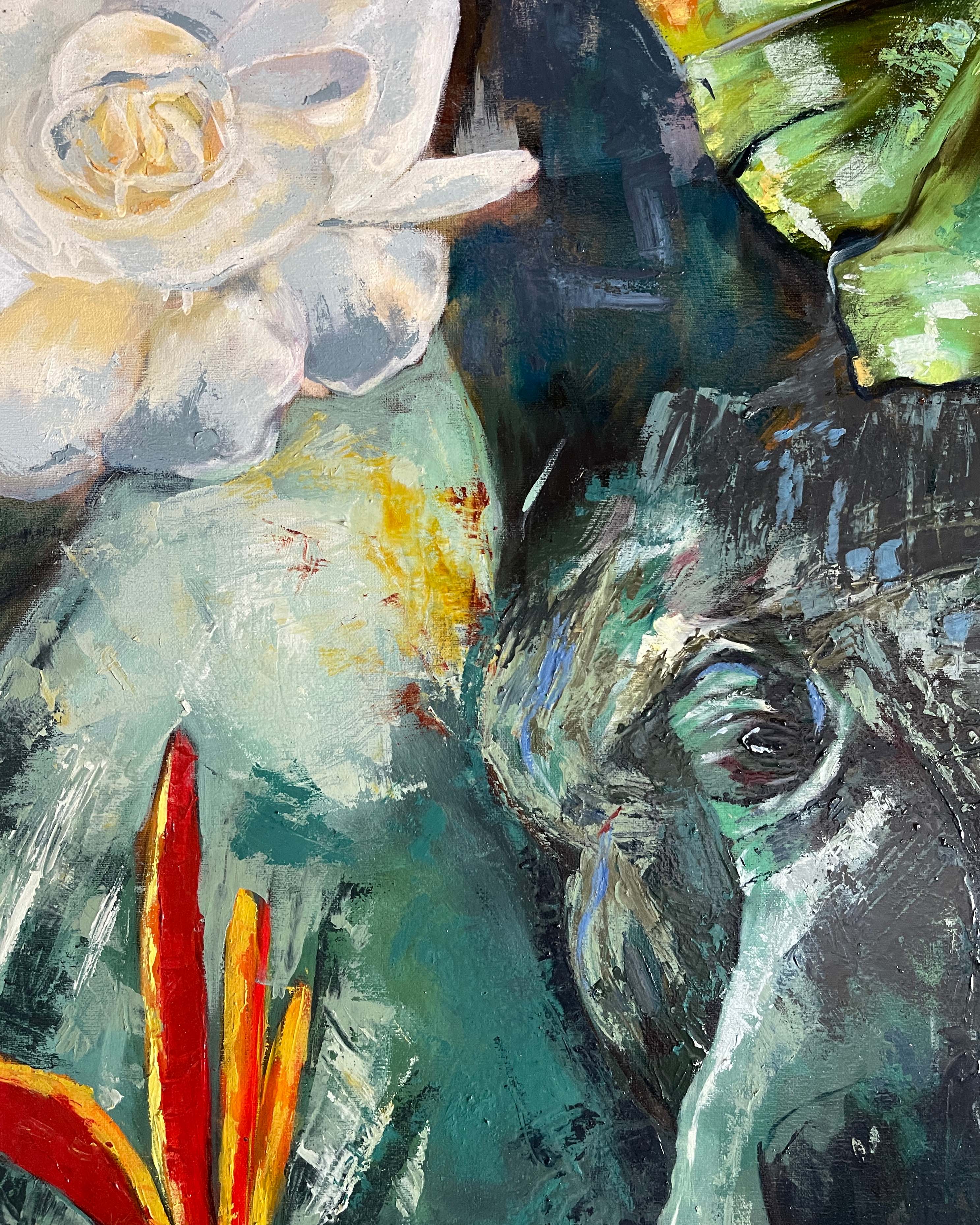 Linda McClure Art 0riginal Painting Materializing
