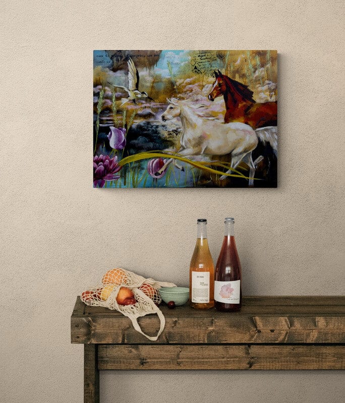 Linda McClure Art 0riginal Painting Searching the Clouds