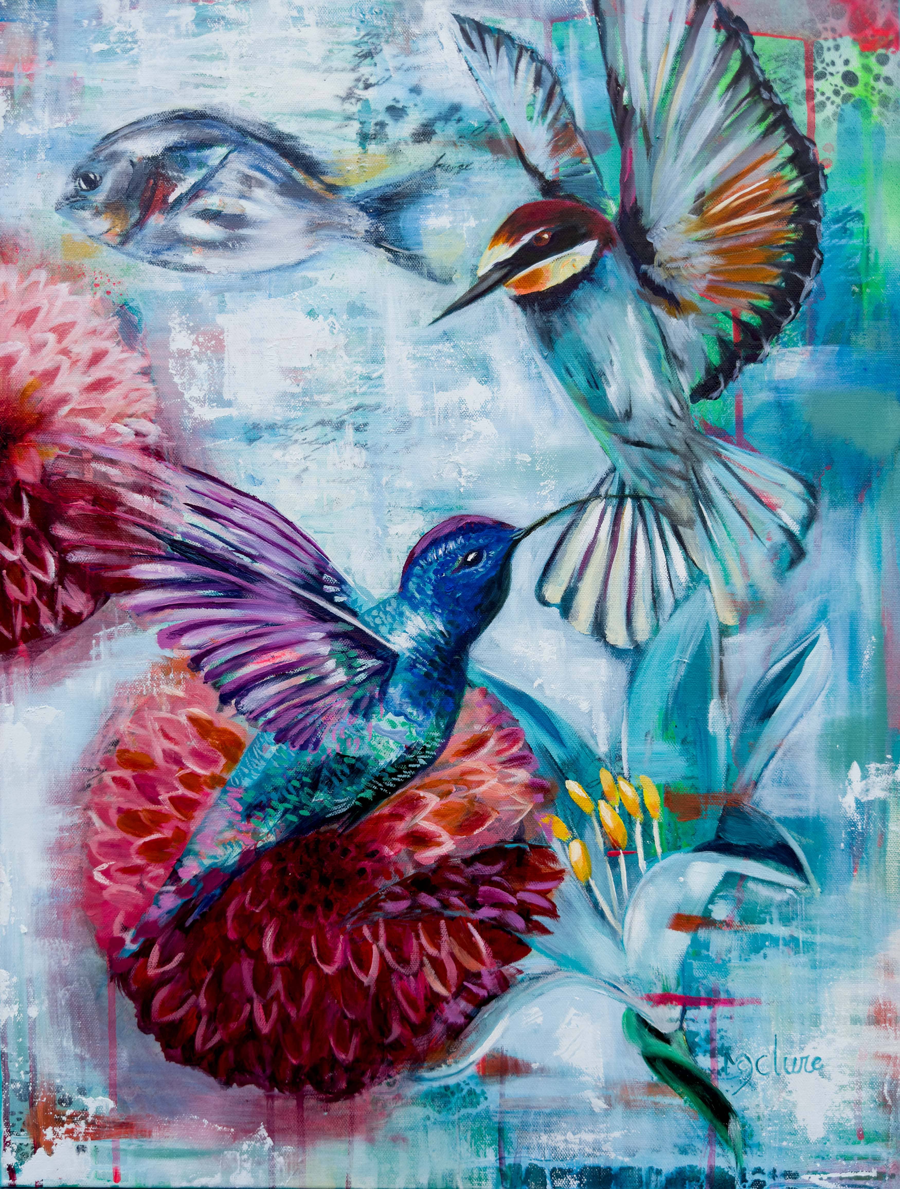 Linda McClure Art 0riginal Painting Understanding