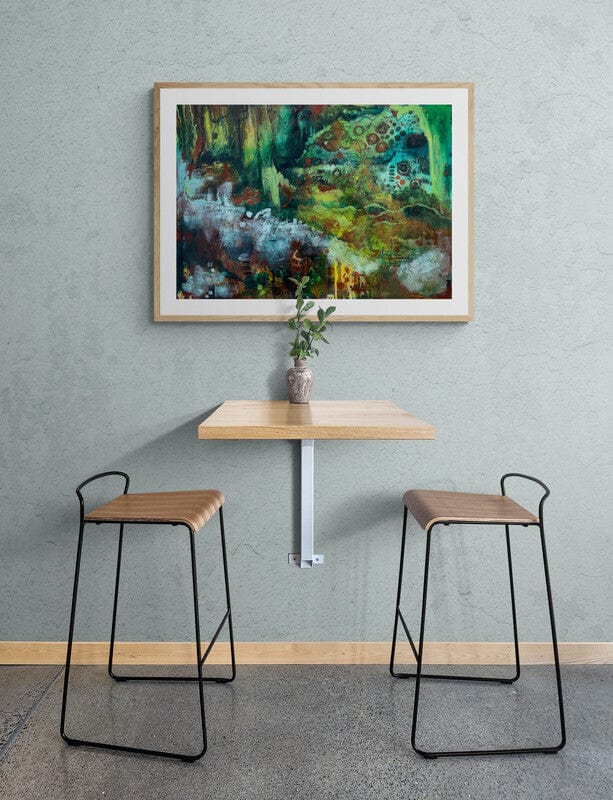 Linda McClure Art Original Painting Restless Waterfall