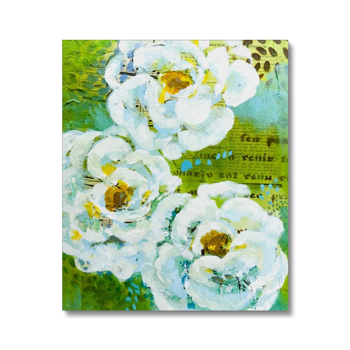 Prodigi Fine art 20"x24" / Image Wrap Flower Music Series Ranunculus Print Canvas