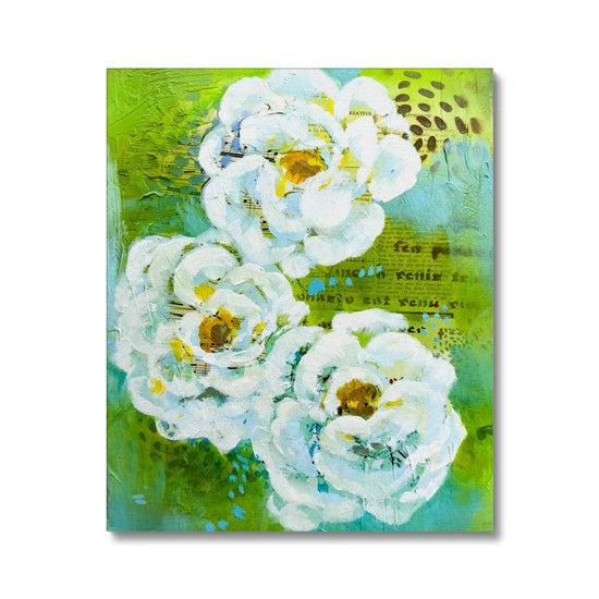 Load image into Gallery viewer, Prodigi Fine art 20&amp;quot;x24&amp;quot; / White Wrap Flower Music Series Ranunculus Print Canvas
