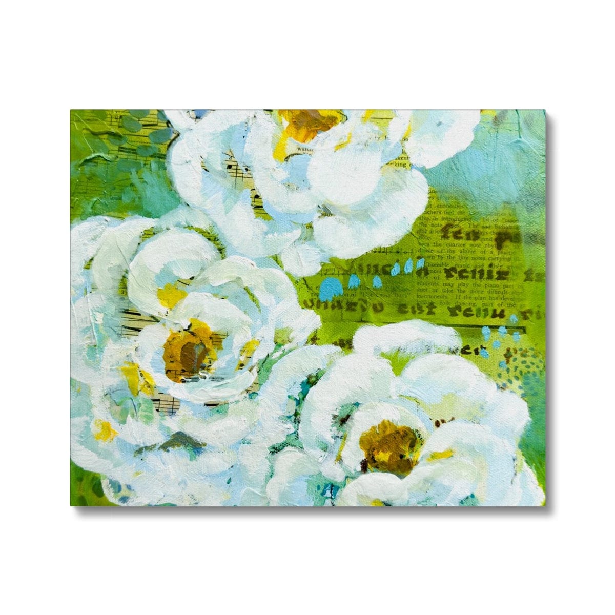 Prodigi Fine art 24"x20" / Image Wrap Flower Music Series Ranunculus Print Canvas