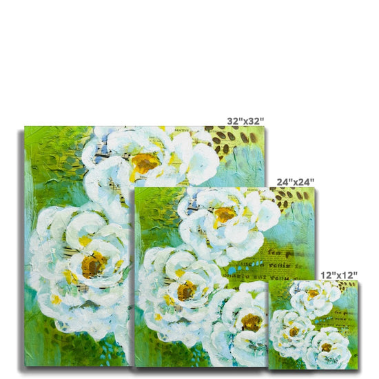 Prodigi Fine art Flower Music Series Ranunculus Print Canvas