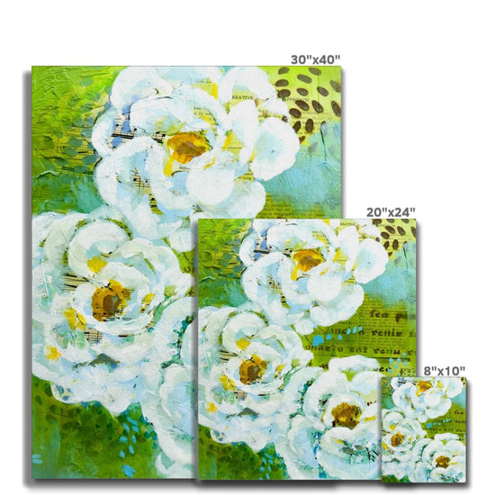 Prodigi Fine art Flower Music Series Ranunculus Print Canvas
