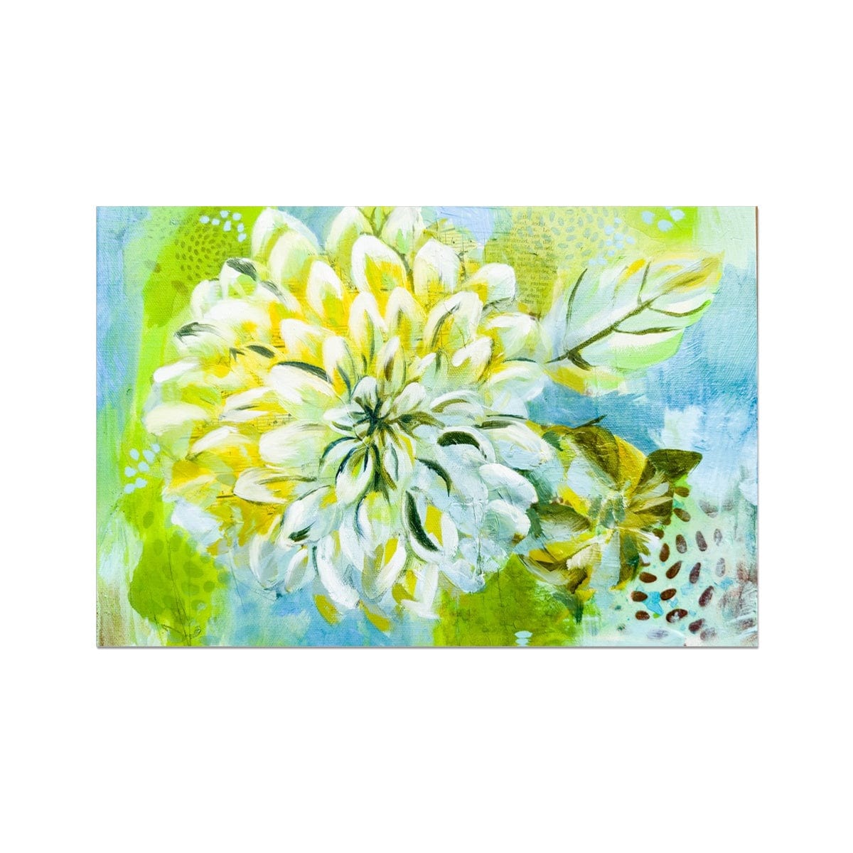 Prodigi Fine art print Flower Music Series Dahlia Print Fine Art Print