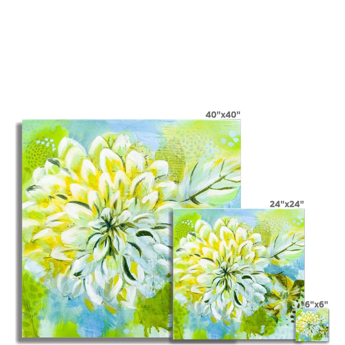 Prodigi Fine art print Flower Music Series Dahlia Print Fine Art Print