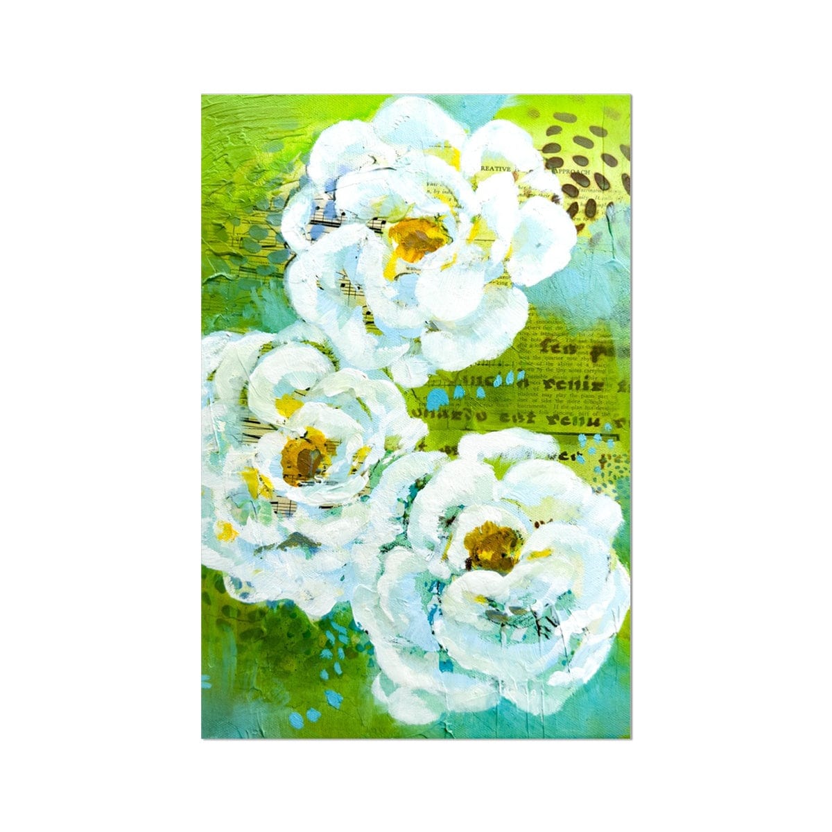 Prodigi Fine art print Flower Music Series Ranunculus Print Fine Art Print