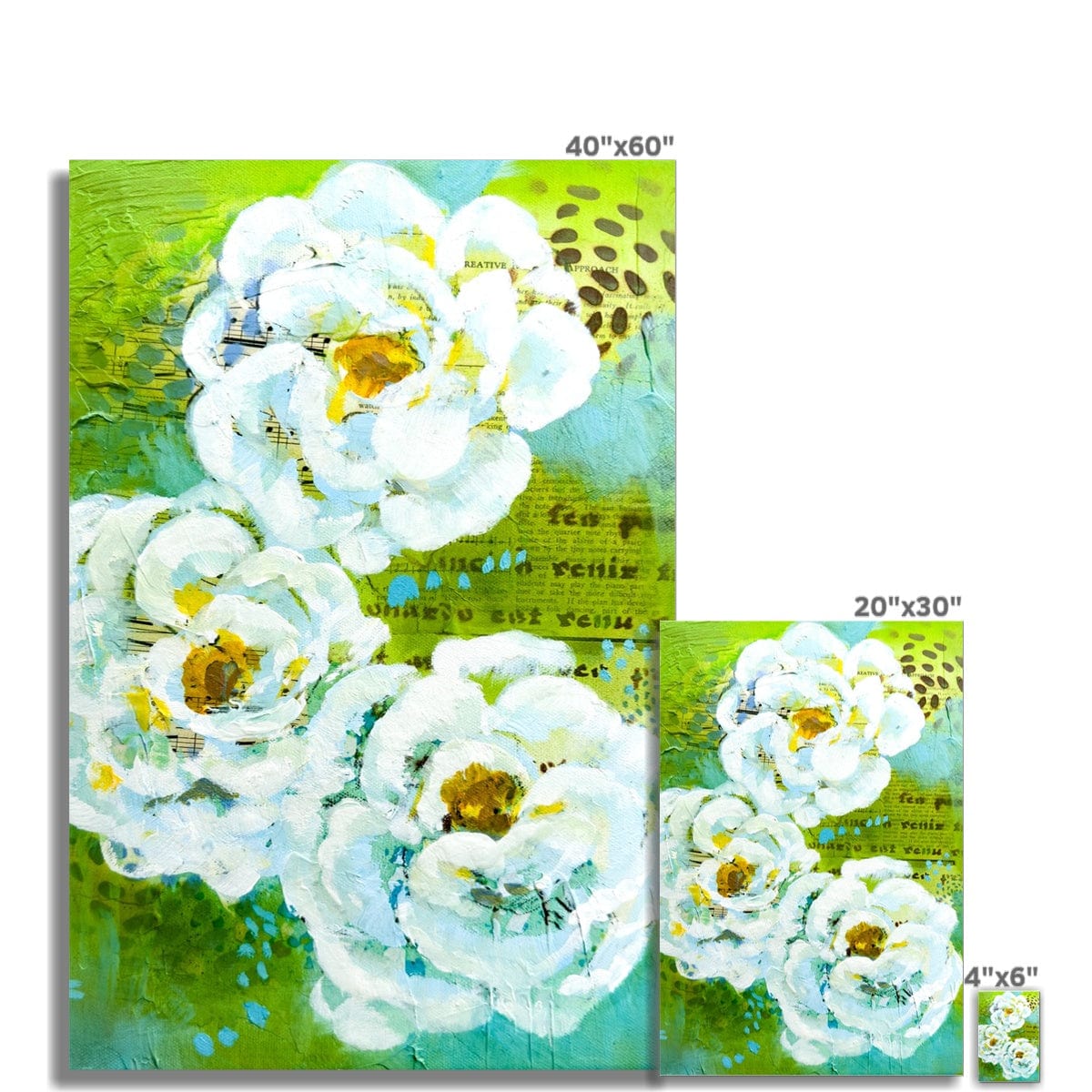 Prodigi Fine art print Flower Music Series Ranunculus Print Fine Art Print