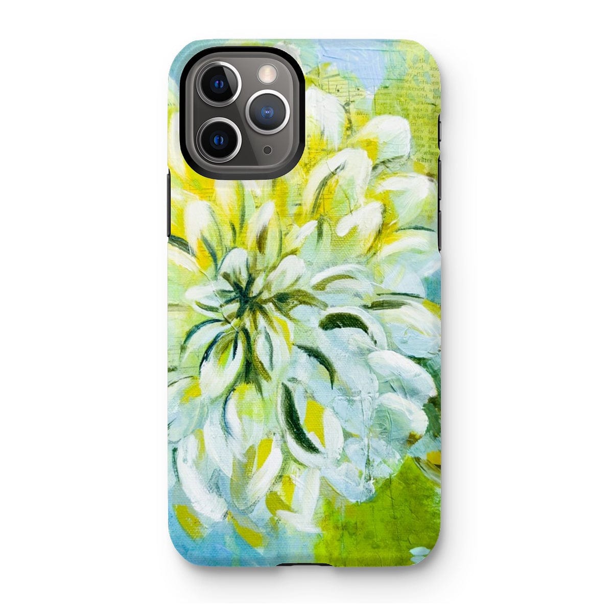 Load image into Gallery viewer, Prodigi Phone &amp;amp; Tablet Cases iPhone 11 Pro / Gloss Flower Music Series Dahlia Print Tough Phone Case
