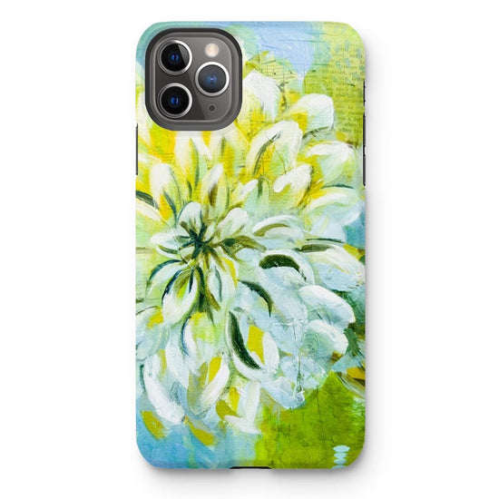 Load image into Gallery viewer, Prodigi Phone &amp;amp; Tablet Cases iPhone 11 Pro Max / Gloss Flower Music Series Dahlia Print Tough Phone Case
