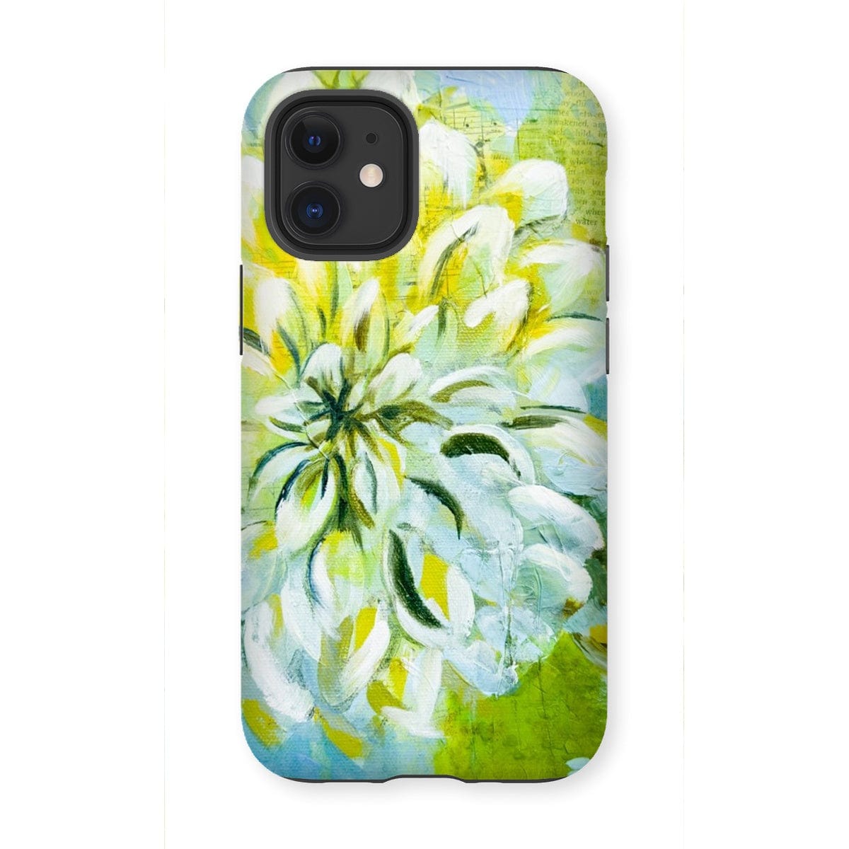 Load image into Gallery viewer, Prodigi Phone &amp;amp; Tablet Cases iPhone 12 Mini / Gloss Flower Music Series Dahlia Print Tough Phone Case
