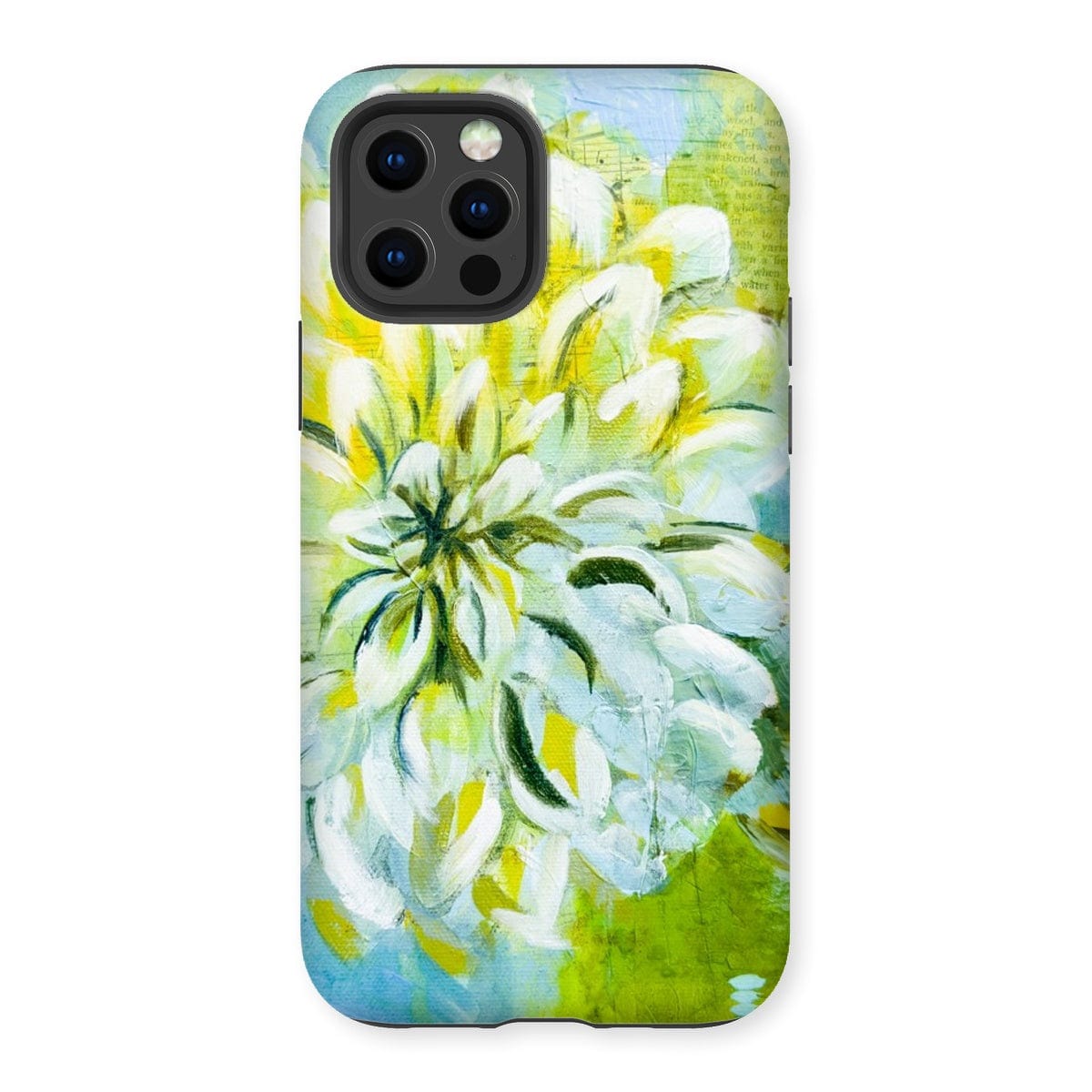Load image into Gallery viewer, Prodigi Phone &amp;amp; Tablet Cases iPhone 12 Pro / Gloss Flower Music Series Dahlia Print Tough Phone Case
