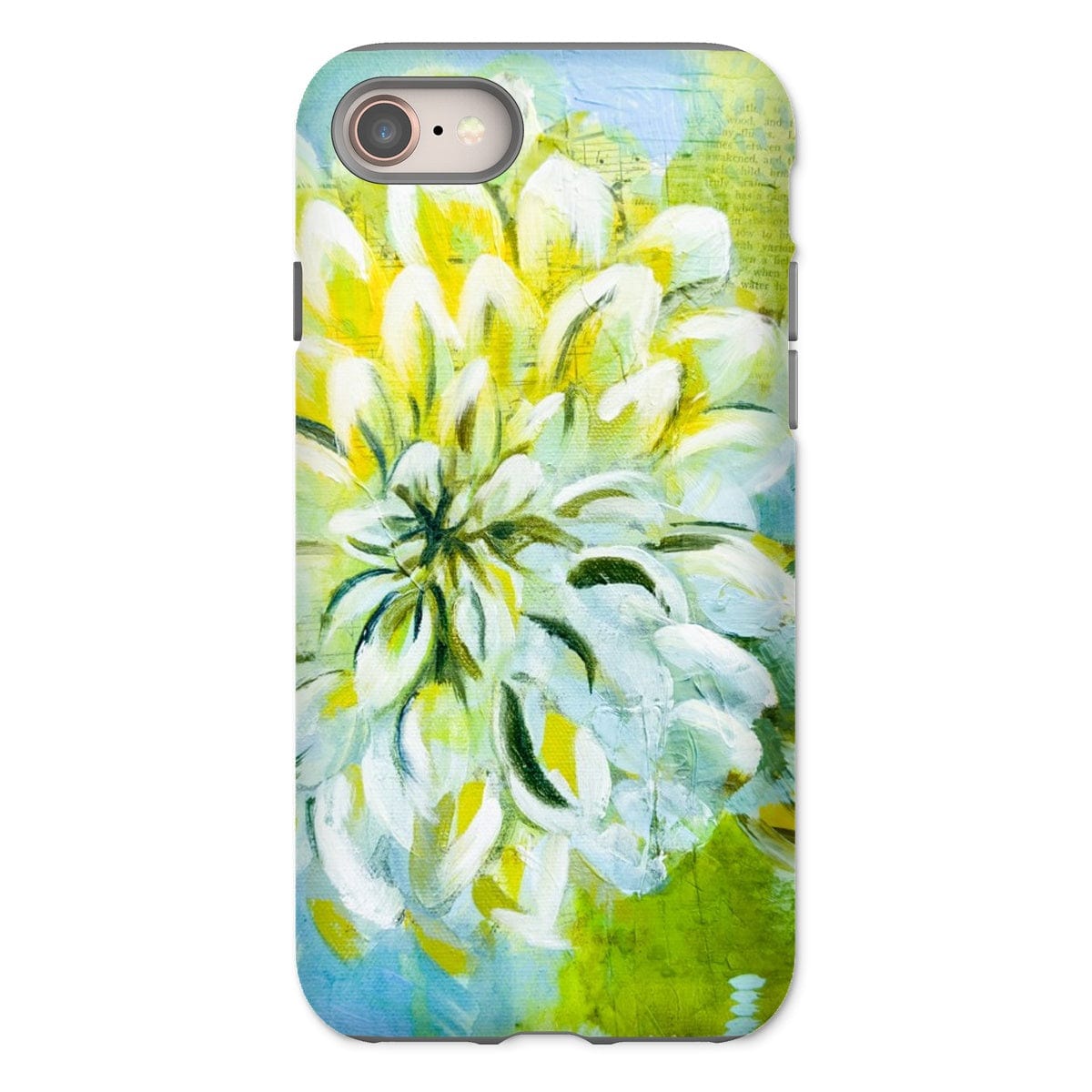 Prodigi Phone & Tablet Cases iPhone 8 / Gloss Flower Music Series Dahlia Print Tough Phone Case