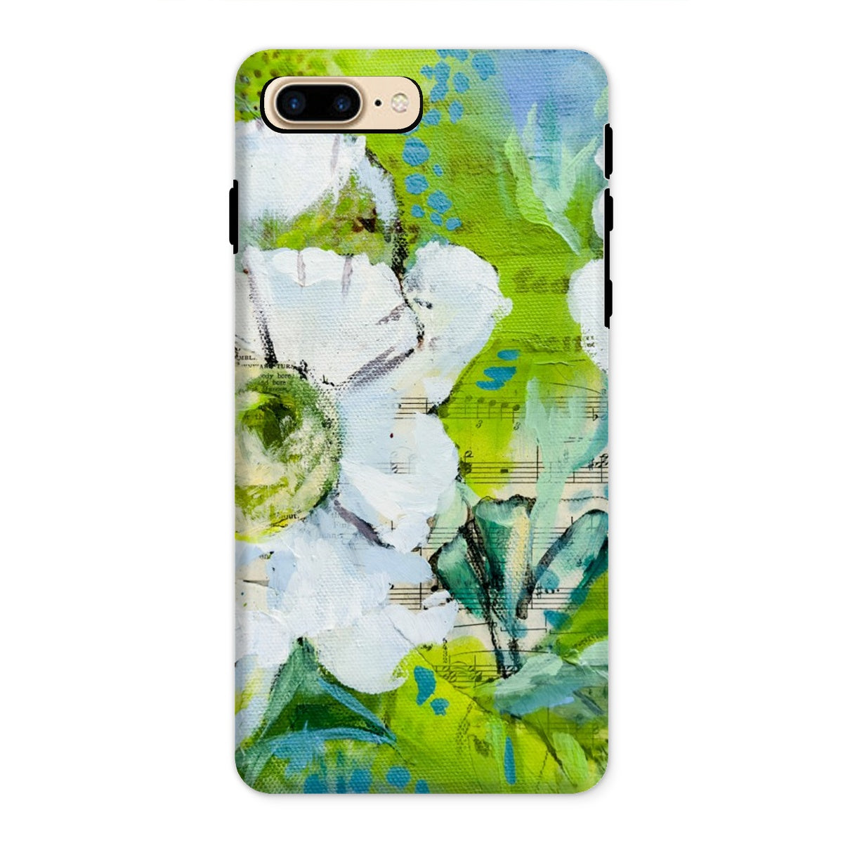 Prodigi Phone & Tablet Cases iPhone 8 Plus / Gloss Flower Music Series Anemone Print Tough Phone Case