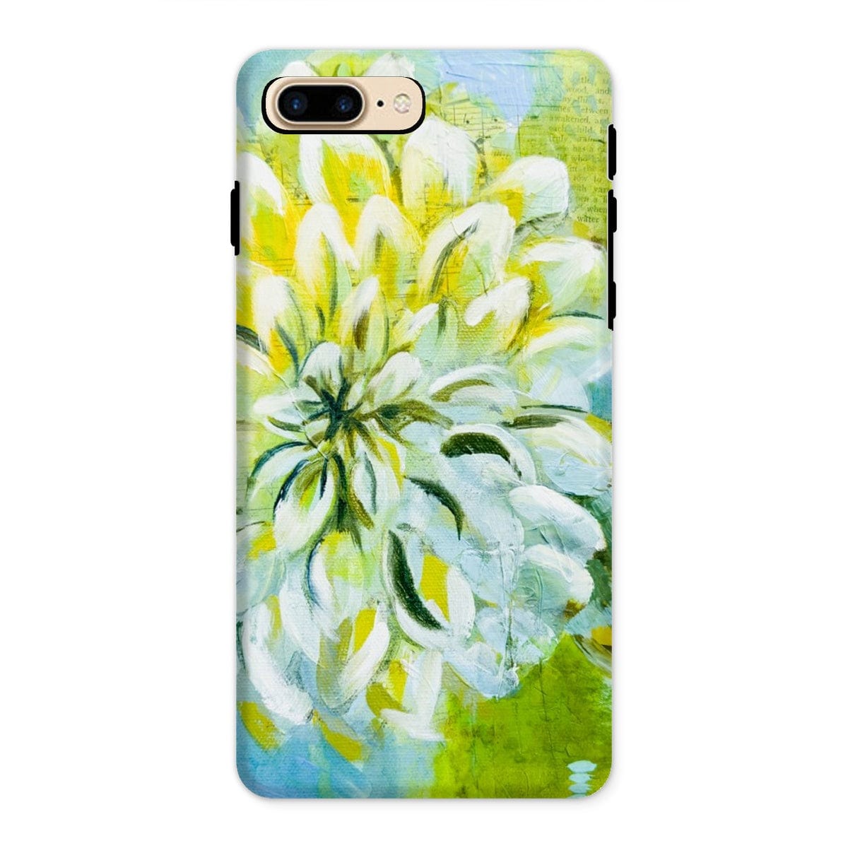Prodigi Phone & Tablet Cases iPhone 8 Plus / Gloss Flower Music Series Dahlia Print Tough Phone Case