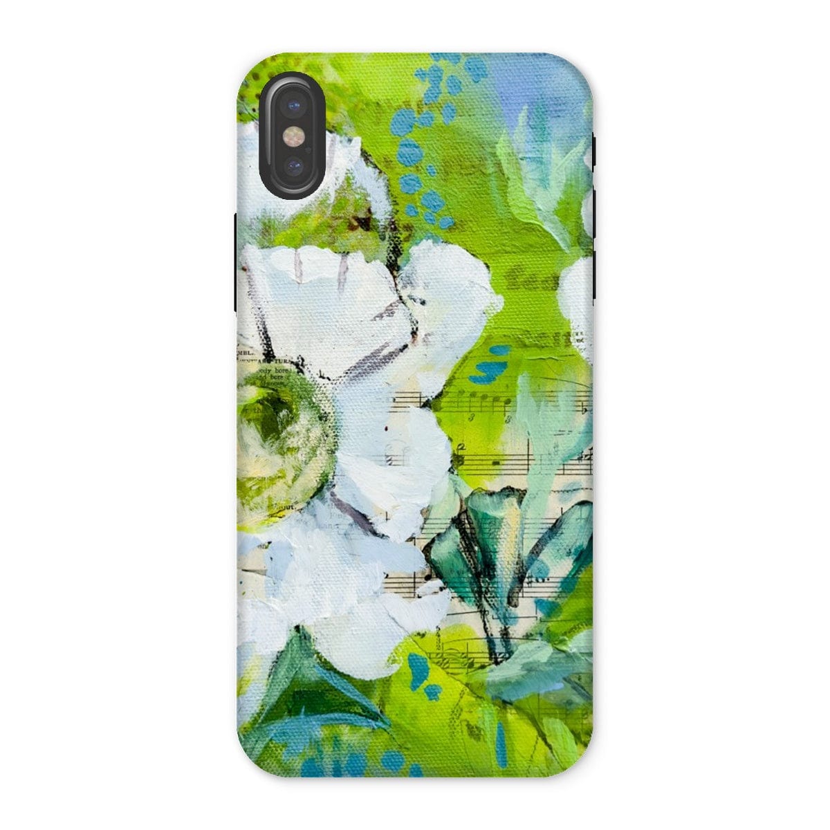 Prodigi Phone & Tablet Cases iPhone X / Gloss Flower Music Series Anemone Print Tough Phone Case