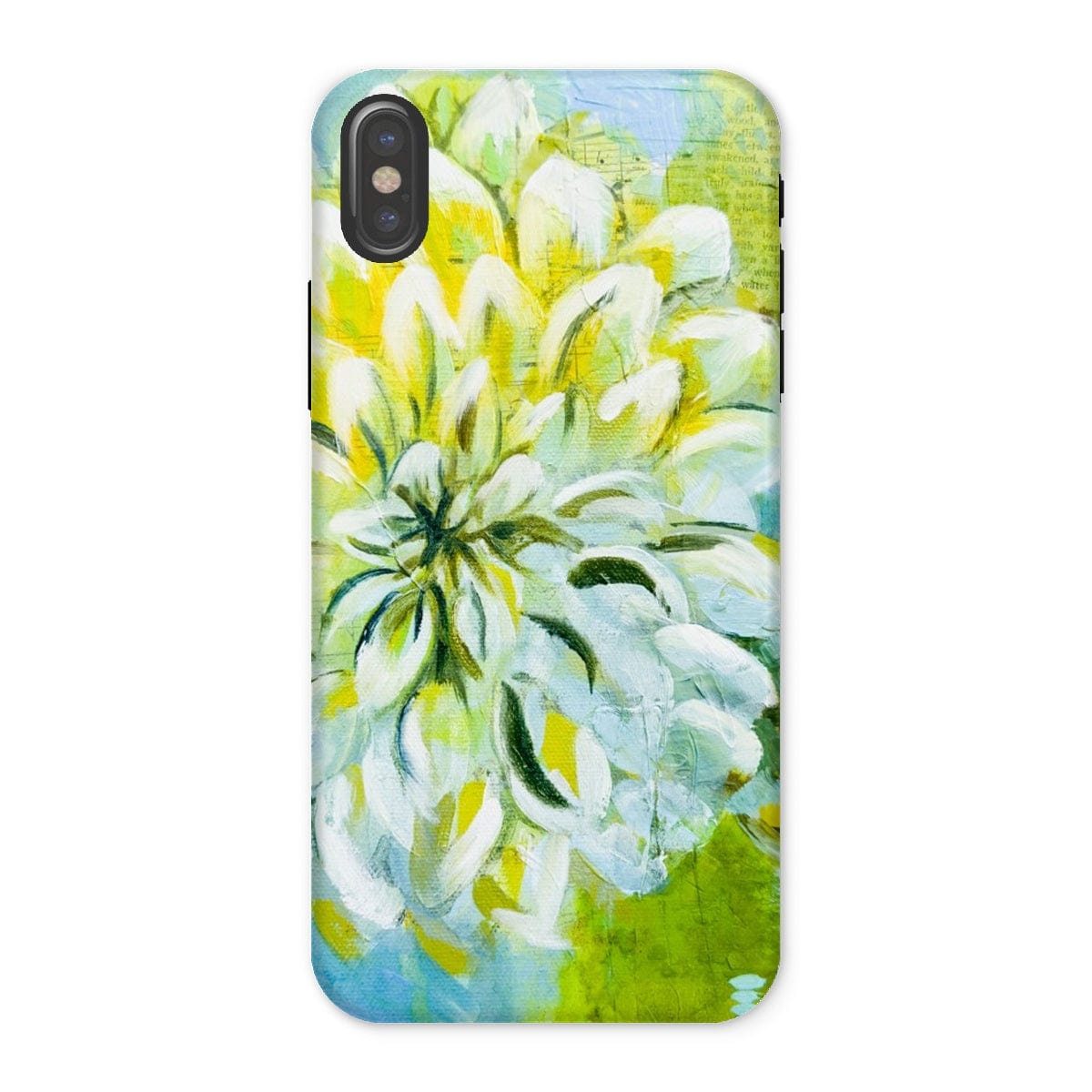 Prodigi Phone & Tablet Cases iPhone X / Gloss Flower Music Series Dahlia Print Tough Phone Case