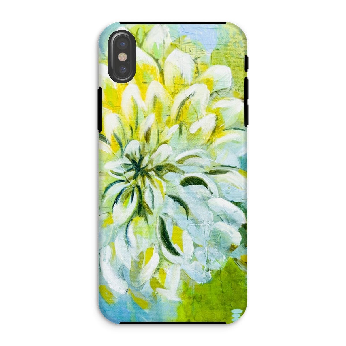 Prodigi Phone & Tablet Cases iPhone XS / Gloss Flower Music Series Dahlia Print Tough Phone Case