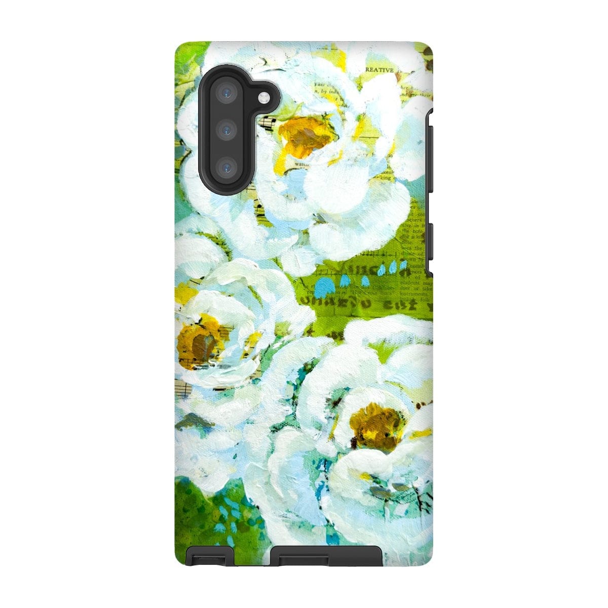 Prodigi Phone & Tablet Cases Samsung Galaxy Note 10 / Gloss Flower Music Series Ranunculus Print Tough Phone Case