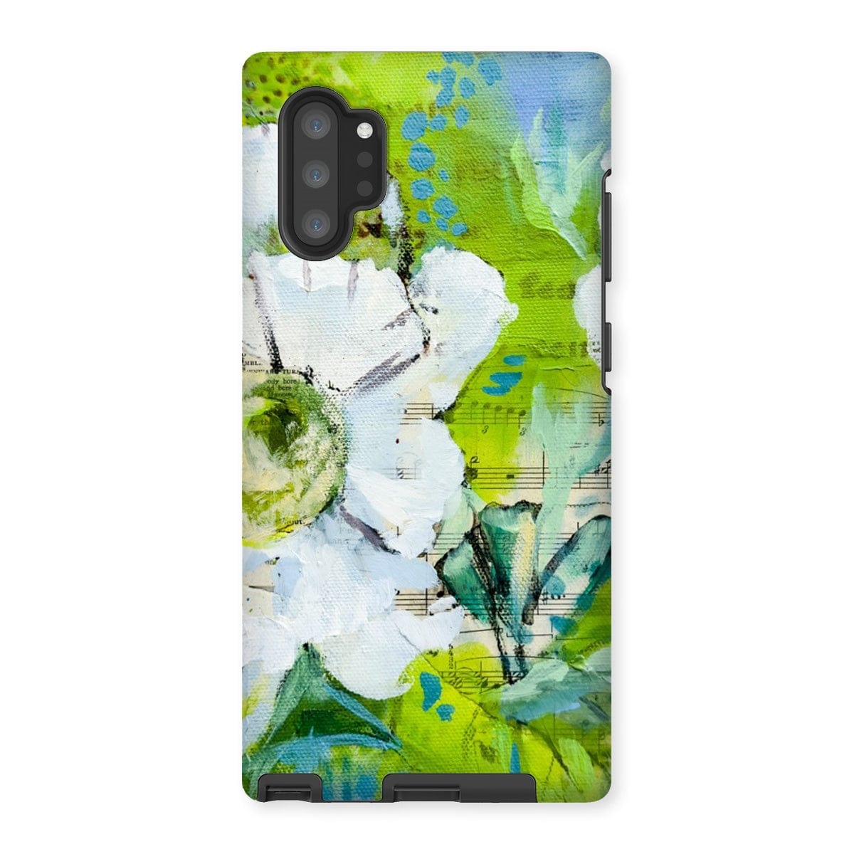 Prodigi Phone & Tablet Cases Samsung Galaxy Note 10P / Gloss Flower Music Series Anemone Print Tough Phone Case
