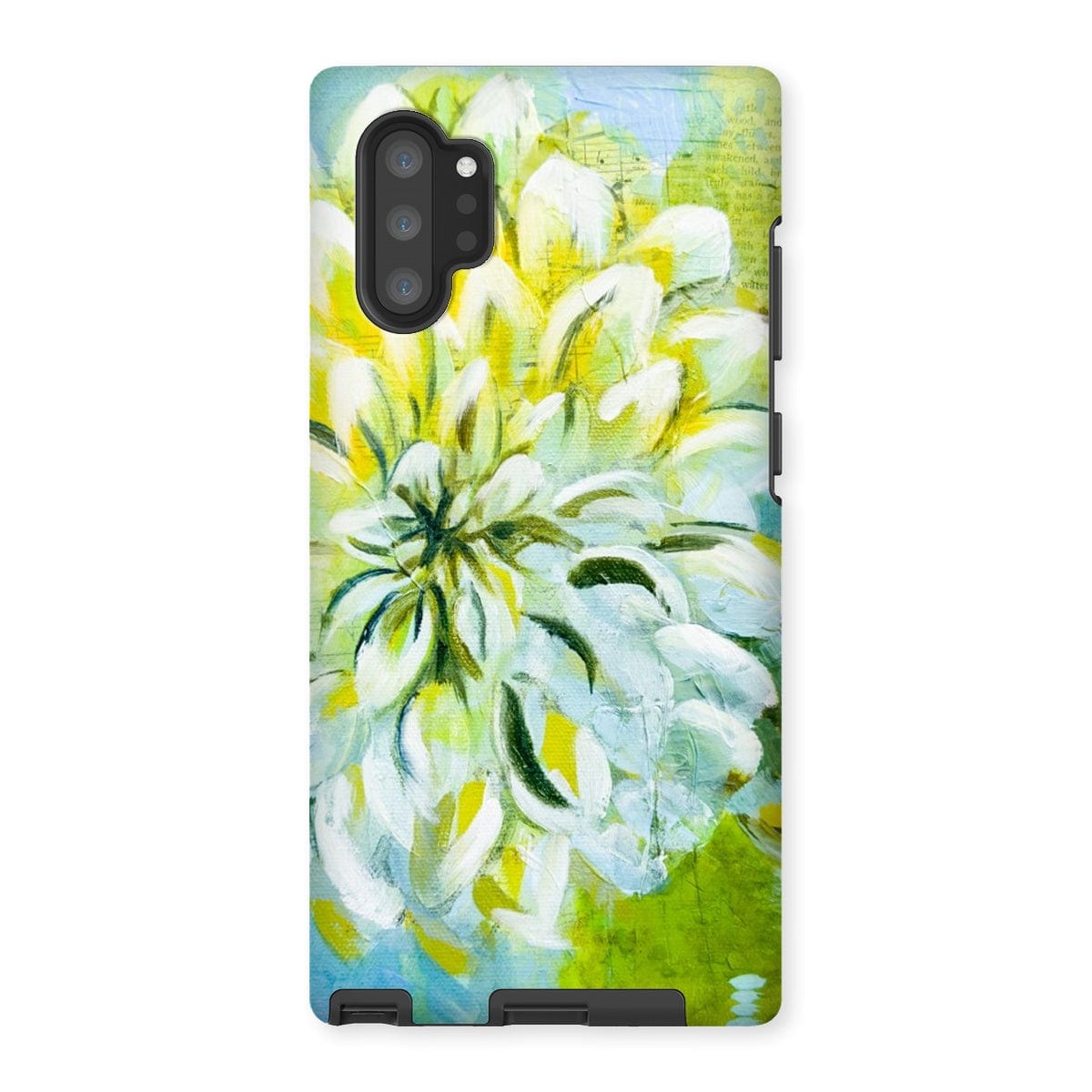 Prodigi Phone & Tablet Cases Samsung Galaxy Note 10P / Gloss Flower Music Series Dahlia Print Tough Phone Case