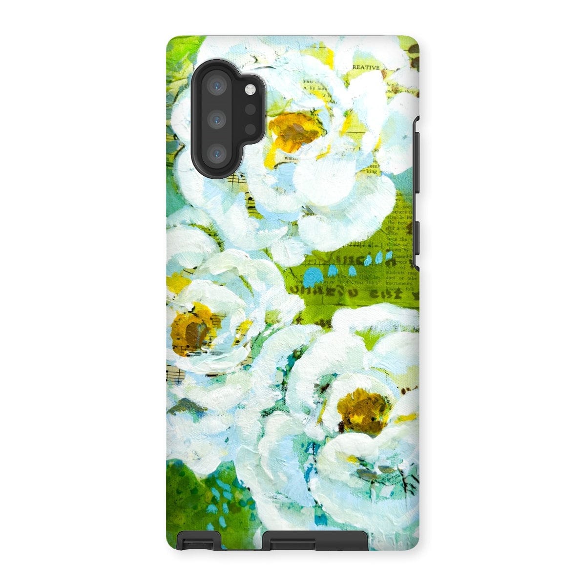 Prodigi Phone & Tablet Cases Samsung Galaxy Note 10P / Gloss Flower Music Series Ranunculus Print Tough Phone Case