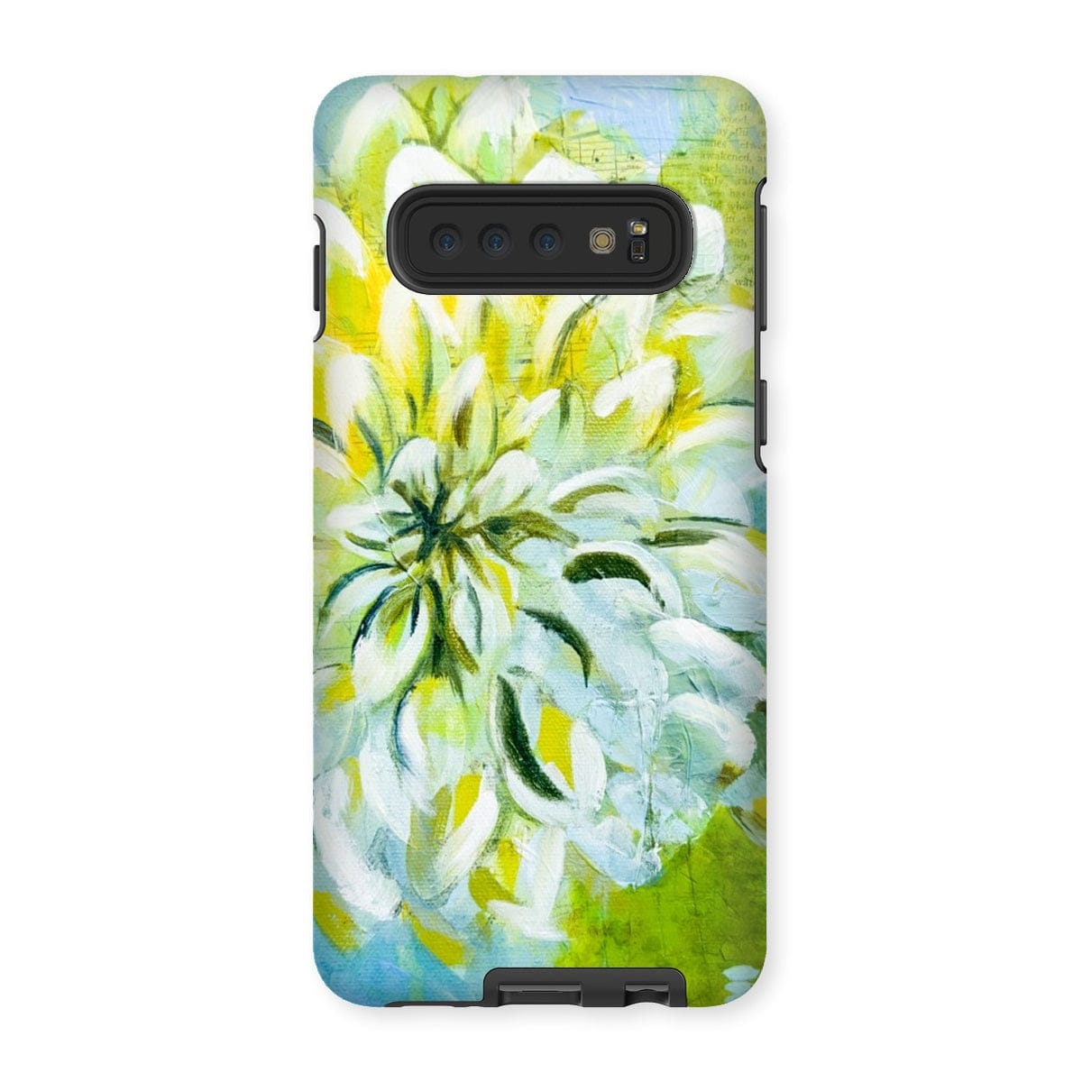 Load image into Gallery viewer, Prodigi Phone &amp;amp; Tablet Cases Samsung Galaxy S10 / Gloss Flower Music Series Dahlia Print Tough Phone Case
