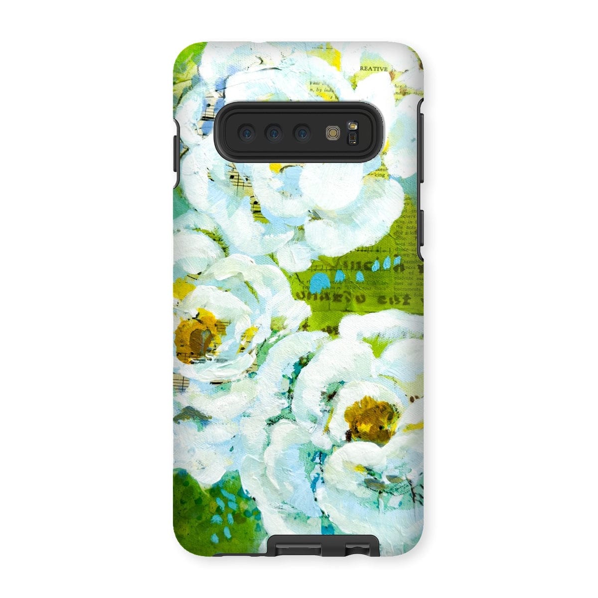 Load image into Gallery viewer, Prodigi Phone &amp;amp; Tablet Cases Samsung Galaxy S10 / Gloss Flower Music Series Ranunculus Print Tough Phone Case
