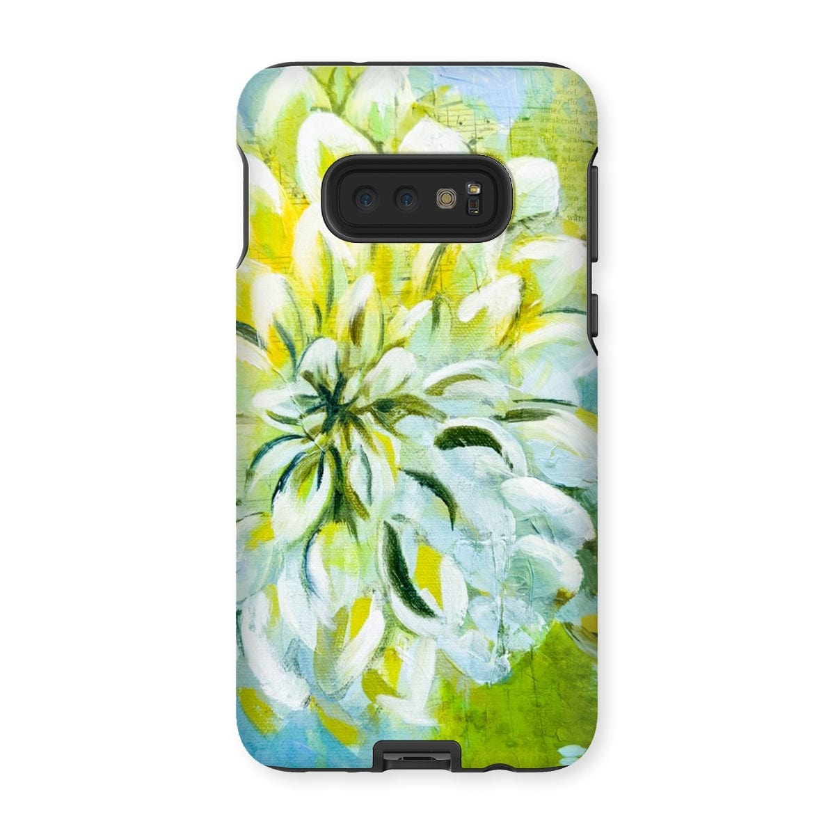 Prodigi Phone & Tablet Cases Samsung Galaxy S10E / Gloss Flower Music Series Dahlia Print Tough Phone Case